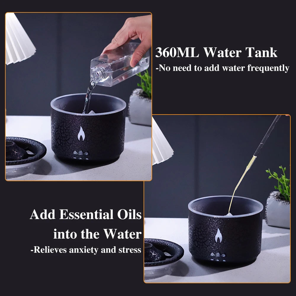 Volcano Flame humidifier